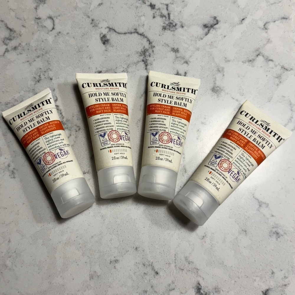 Curlsmith Moisture Recipe Hold Me Softly Style‎ Balm Styling Cream - 2 fl oz 4PK